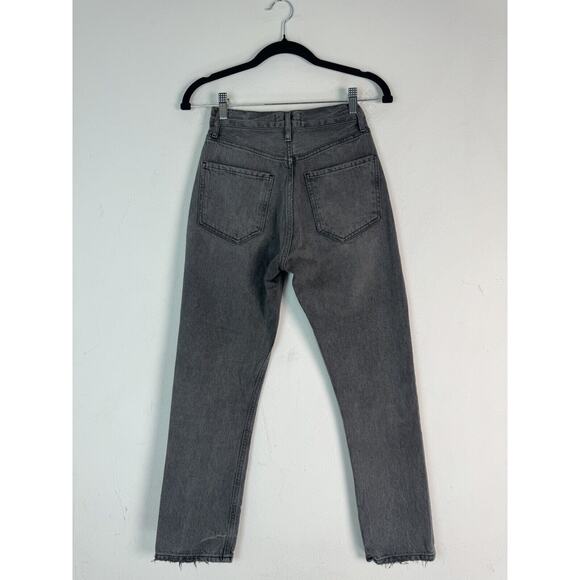 AGOLDE Jeans Womens Gray Riley Faded Mid Rise Button Fly Casual Denim Size 23 - Picture 2 of 15